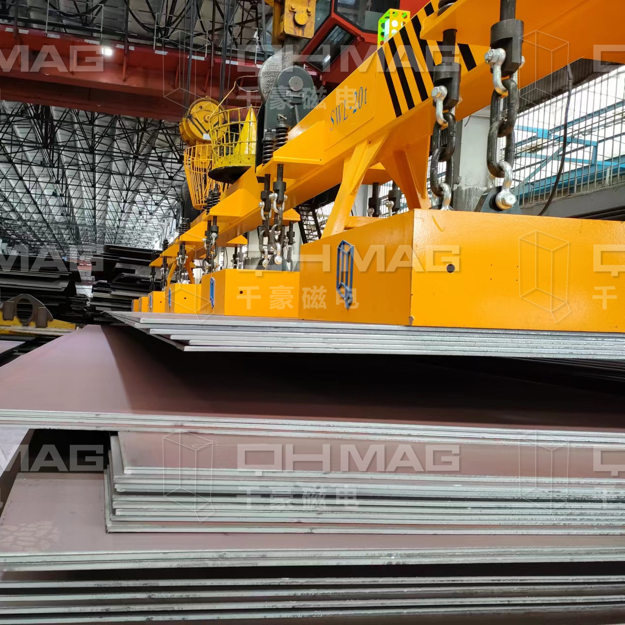 千豪吊鋼板電永磁吊具，鋼板吊具，電永磁吊具，磁力吊具